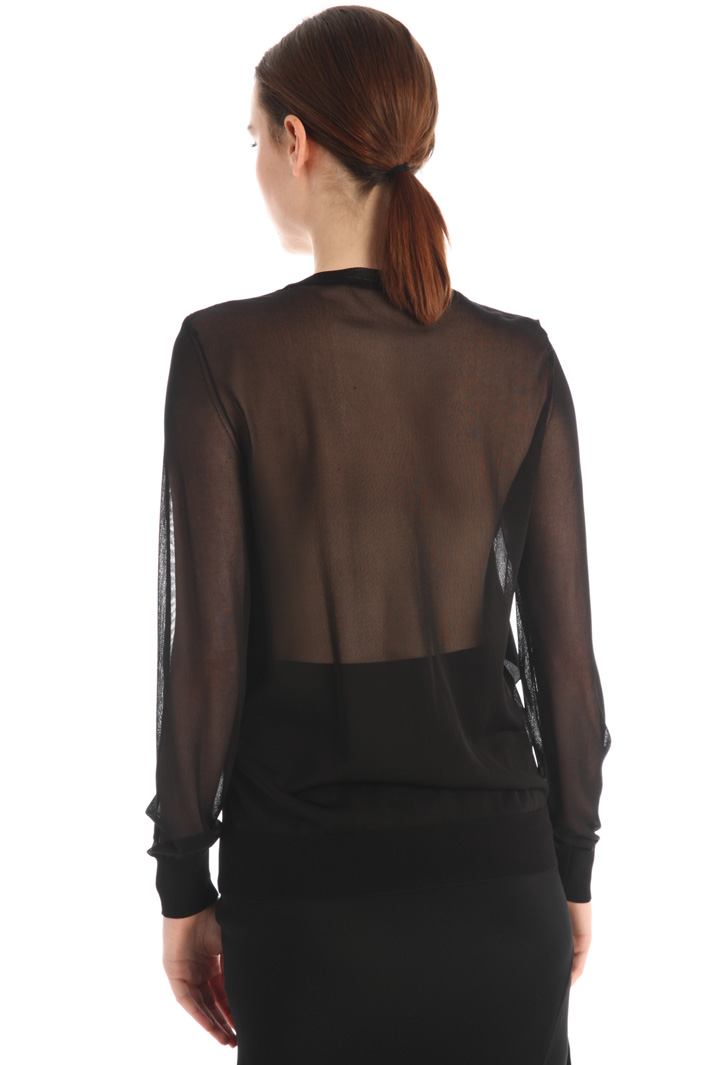 Maglia con volant in seta Fashion Market Maglia con volant in seta Fashion Market