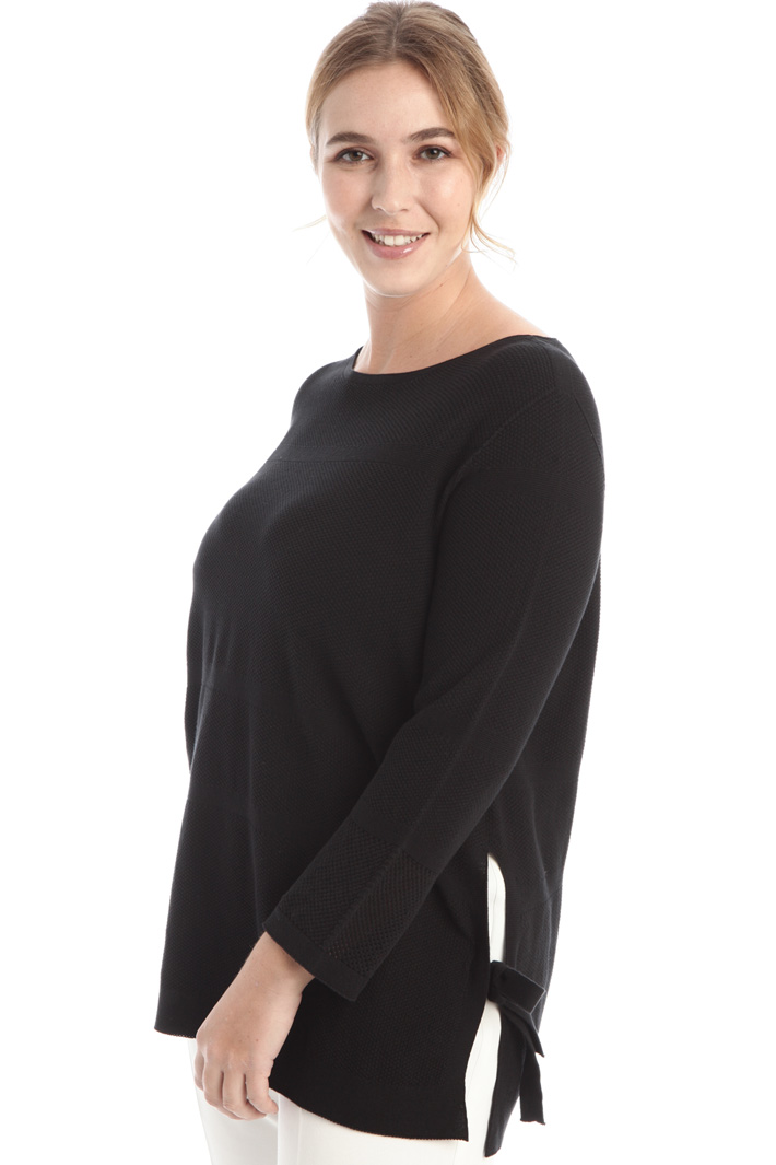 Maglia in cotone con fiocco Fashion Market Maglia in cotone con fiocco Fashion Market