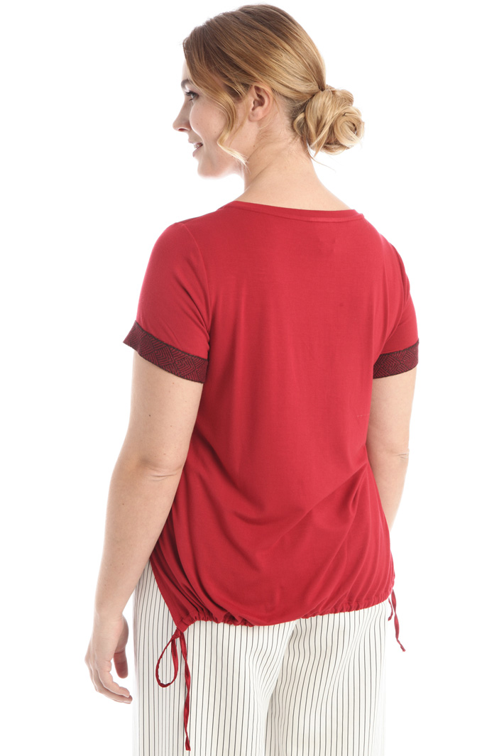 T-shirt in jersey e raso Fashion Market T-shirt in jersey e raso Fashion Market