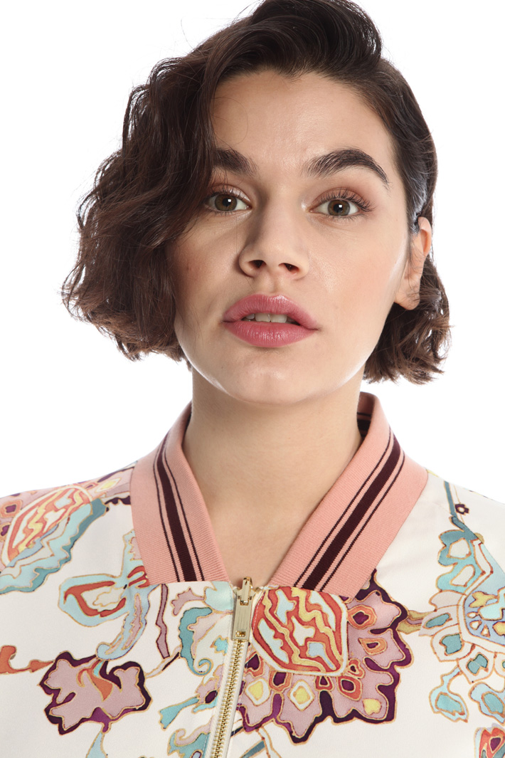 Bomber in satin stampato Fashion Market Bomber in satin stampato Fashion Market