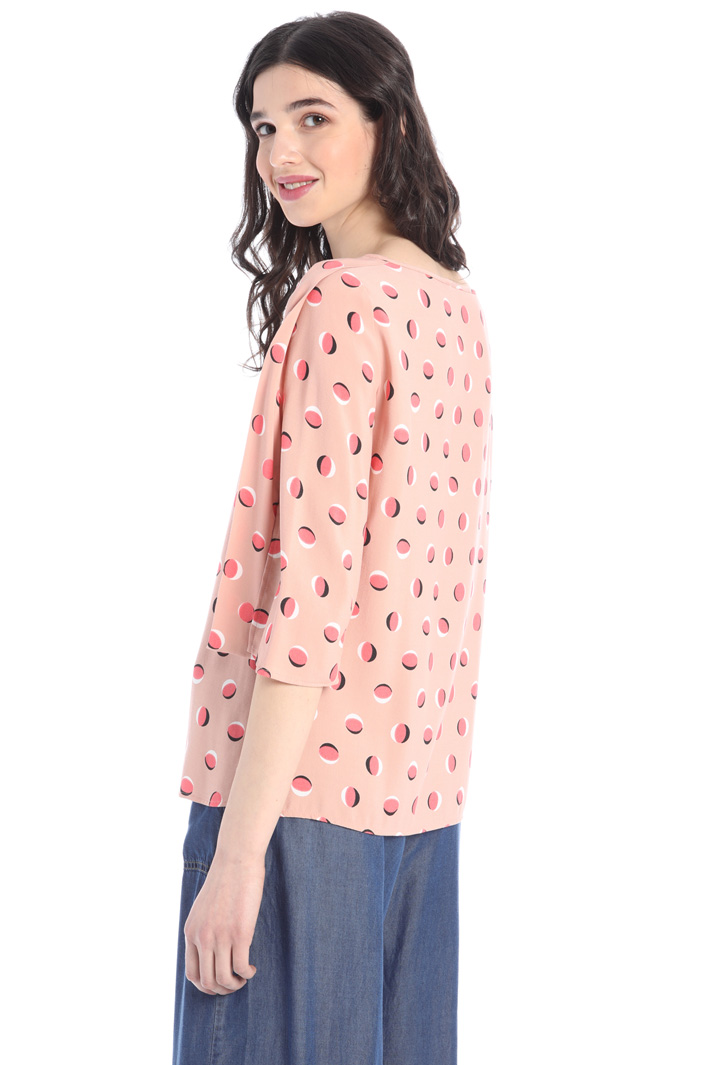 Blusa in sablè di viscosa Fashion Market