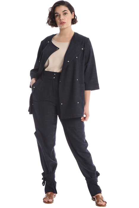 Pantaloni carrot in viscosa Fashion Market