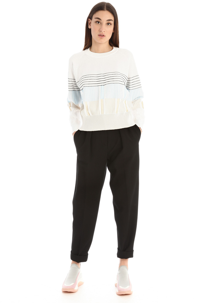 Maglia in cotone jacquard Fashion Market Maglia in cotone jacquard Fashion Market