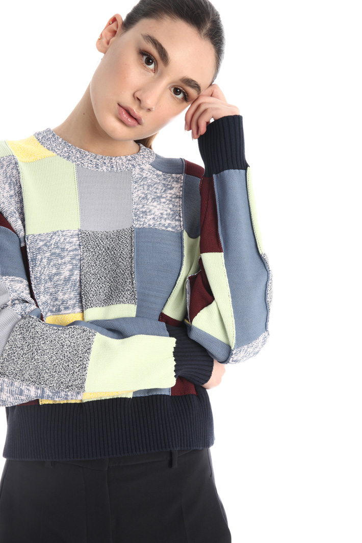 Maglia con effetto patchwork Fashion Market Maglia con effetto patchwork Fashion Market