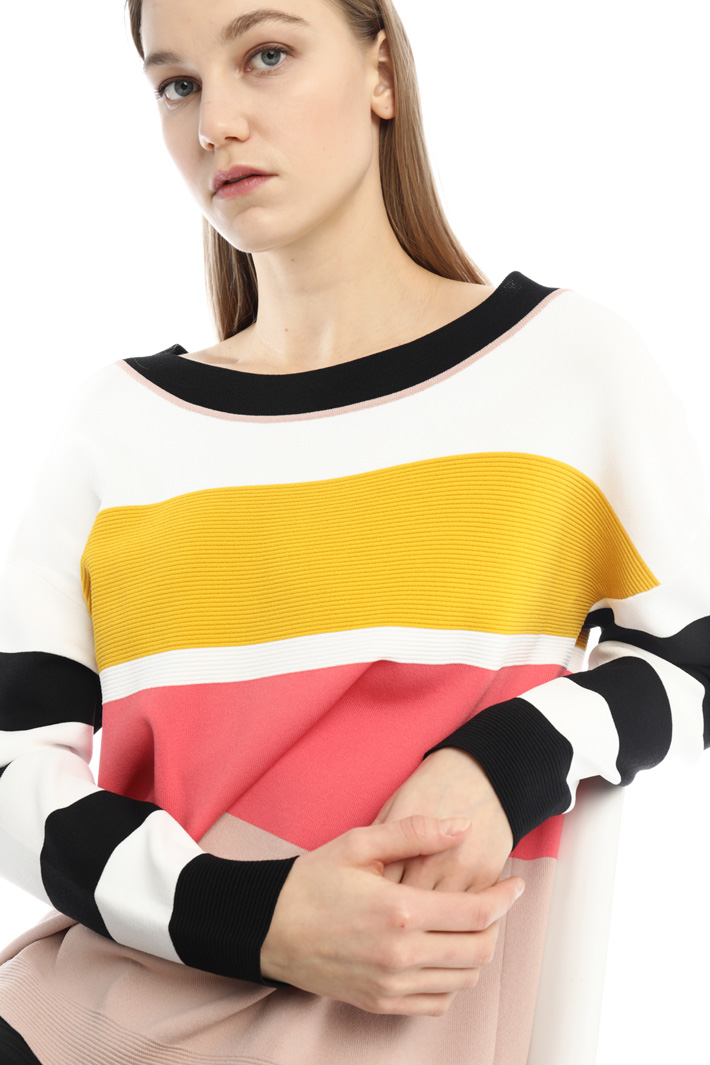 Maglia morbida color block Fashion Market