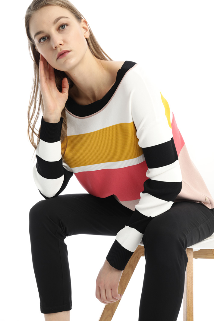 Maglia morbida color block Fashion Market