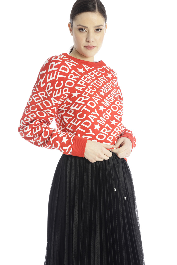 Maglia in viscosa jacquard Fashion Market