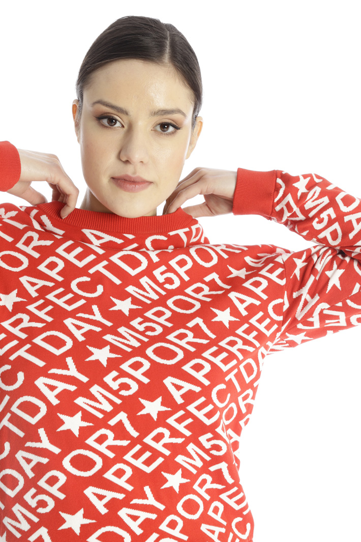 Maglia in viscosa jacquard Fashion Market