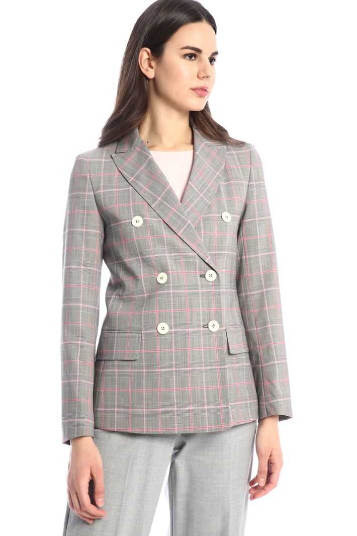 Blazer in tela tinto filo Fashion Market Blazer in tela tinto filo Fashion Market