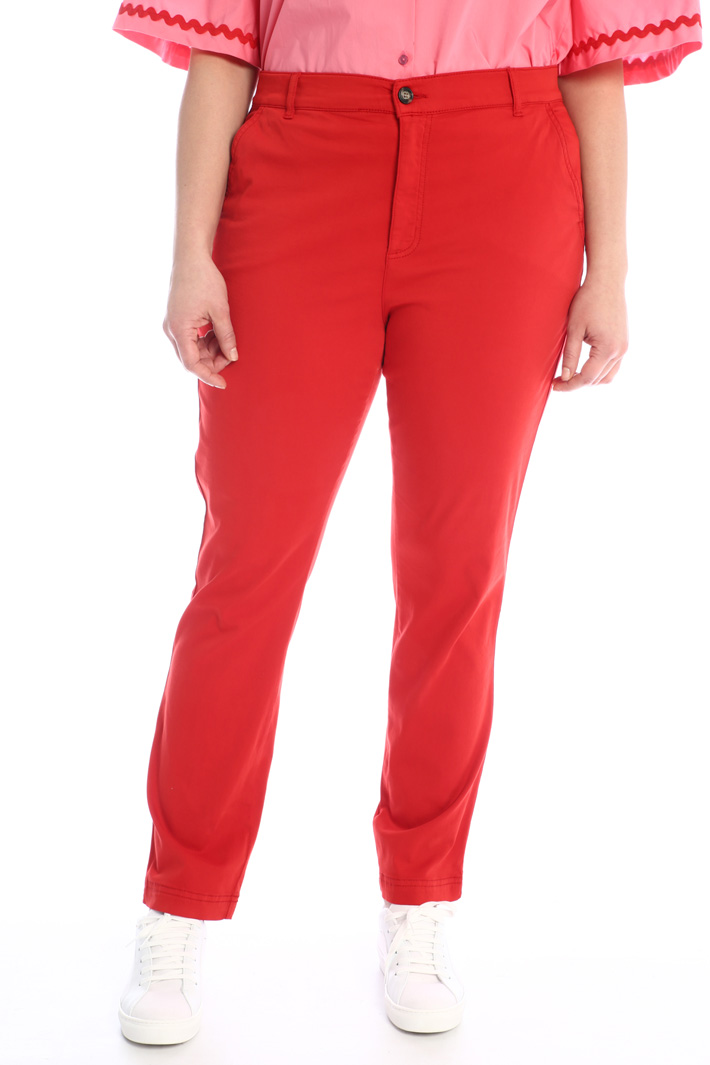 Pantaloni in raso di cotone Fashion Market Pantaloni in raso di cotone Fashion Market