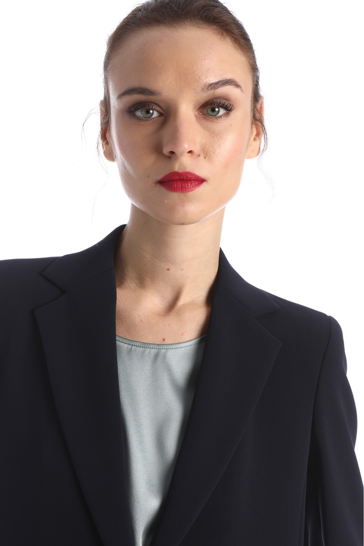 Blazer monopetto in cady Fashion Market Blazer monopetto in cady Fashion Market