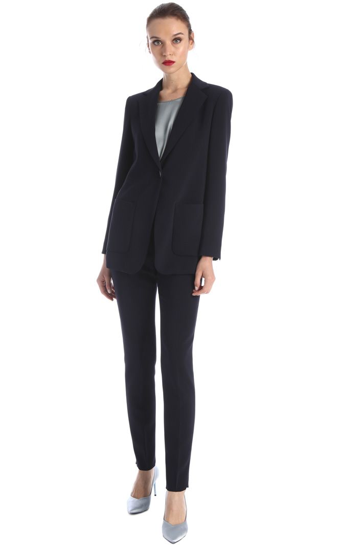 Blazer monopetto in cady Fashion Market Blazer monopetto in cady Fashion Market