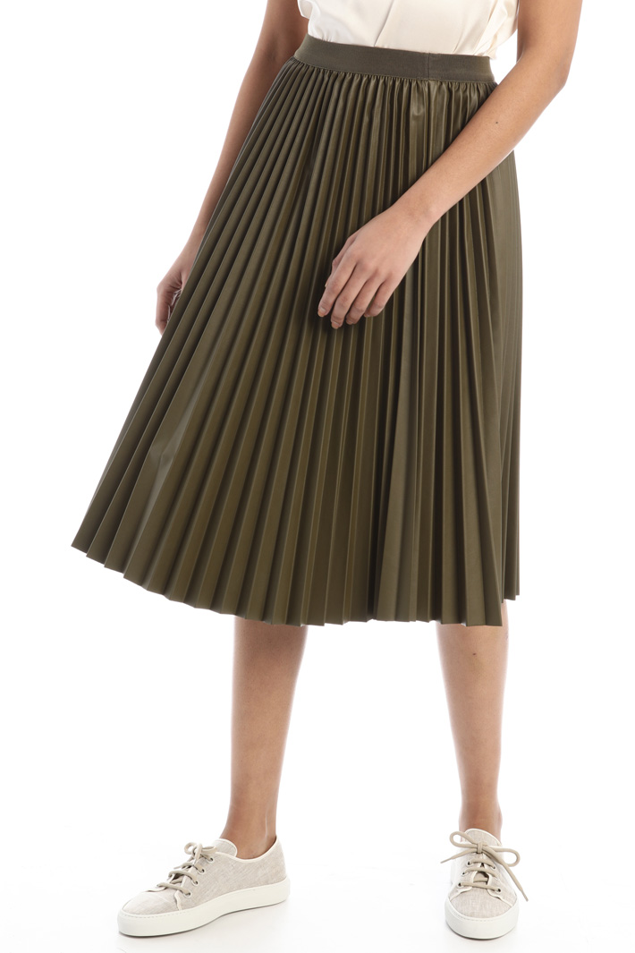 Gonna in similpelle plissé Fashion Market