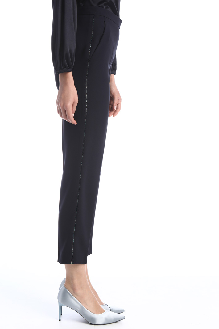 Pantaloni a sigaretta in cady Fashion Market