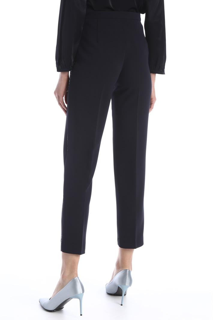 Pantaloni a sigaretta in cady Fashion Market