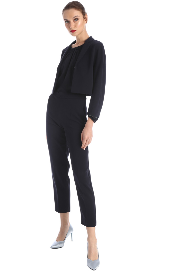 Pantaloni a sigaretta in cady Fashion Market