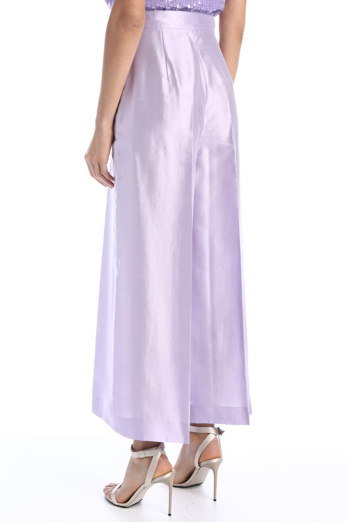 Pantaloni in shantung di seta Fashion Market