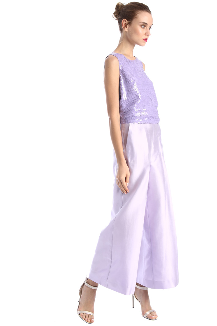 Pantaloni in shantung di seta Fashion Market