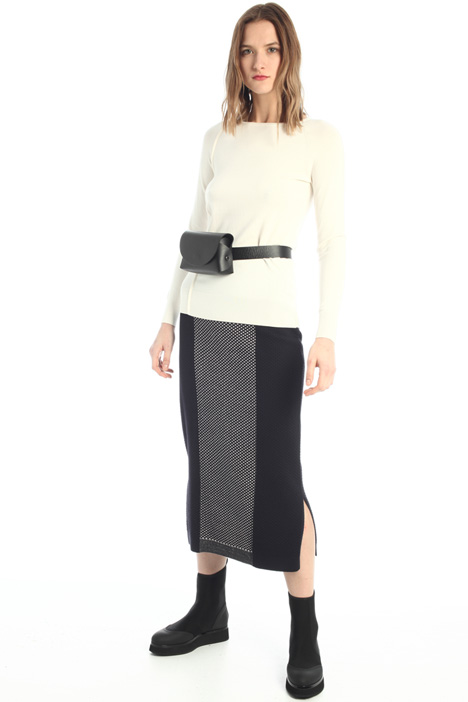 Gonna longuette in maglia Fashion Market