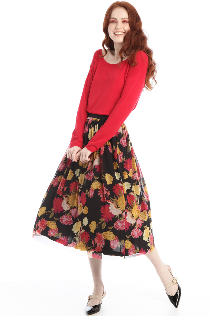 Gonna in tulle stampato Fashion Market