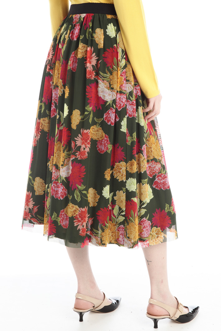 Gonna in tulle stampato Fashion Market