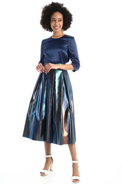 Gonna a pieghe con spacchi Fashion Market