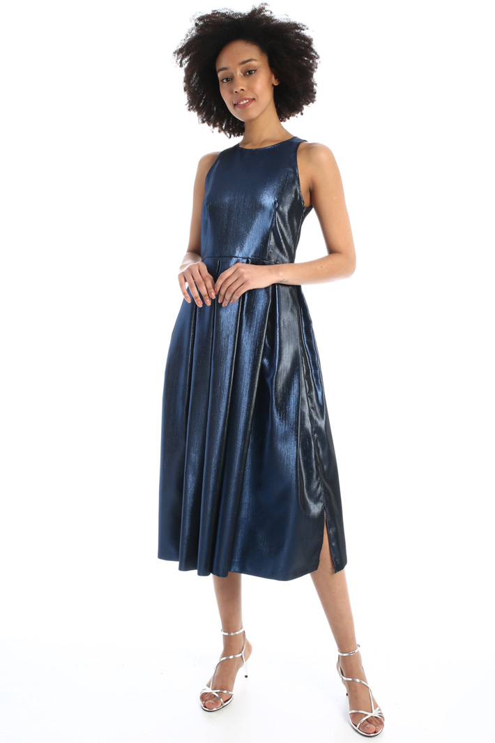 Abito corolla in tessuto lamé Fashion Market