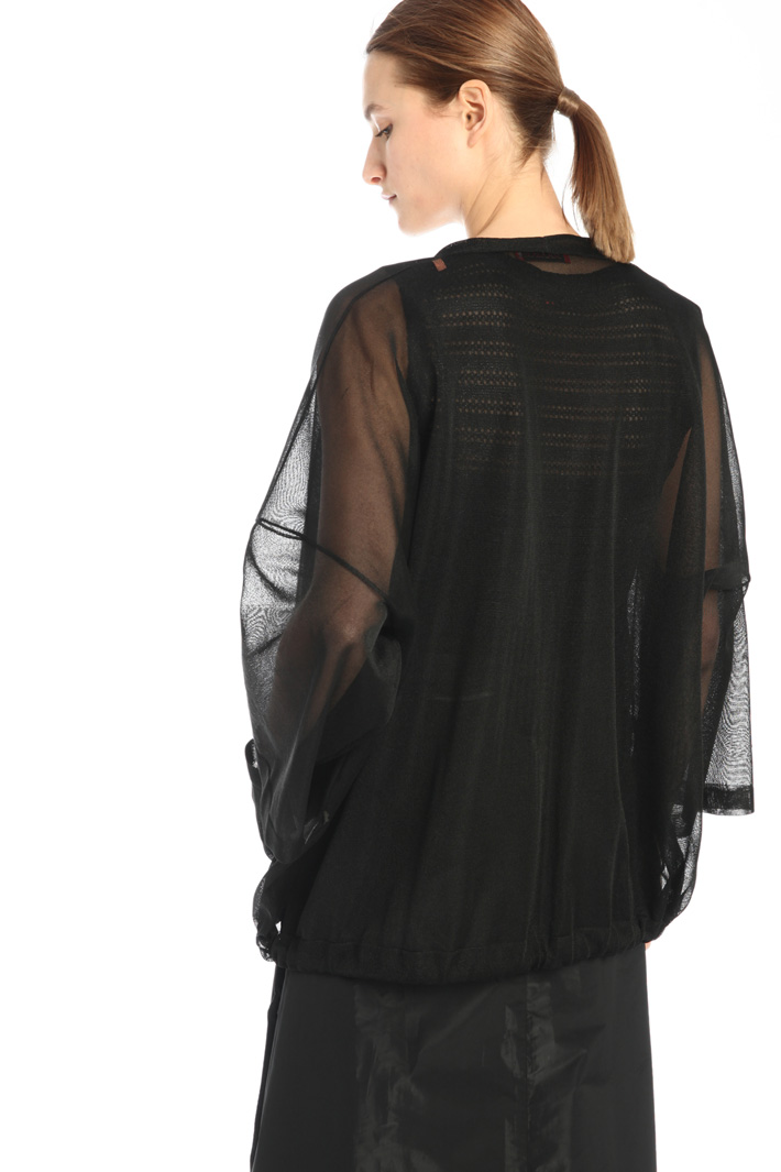 Cardigan over in jersey tulle Fashion Market