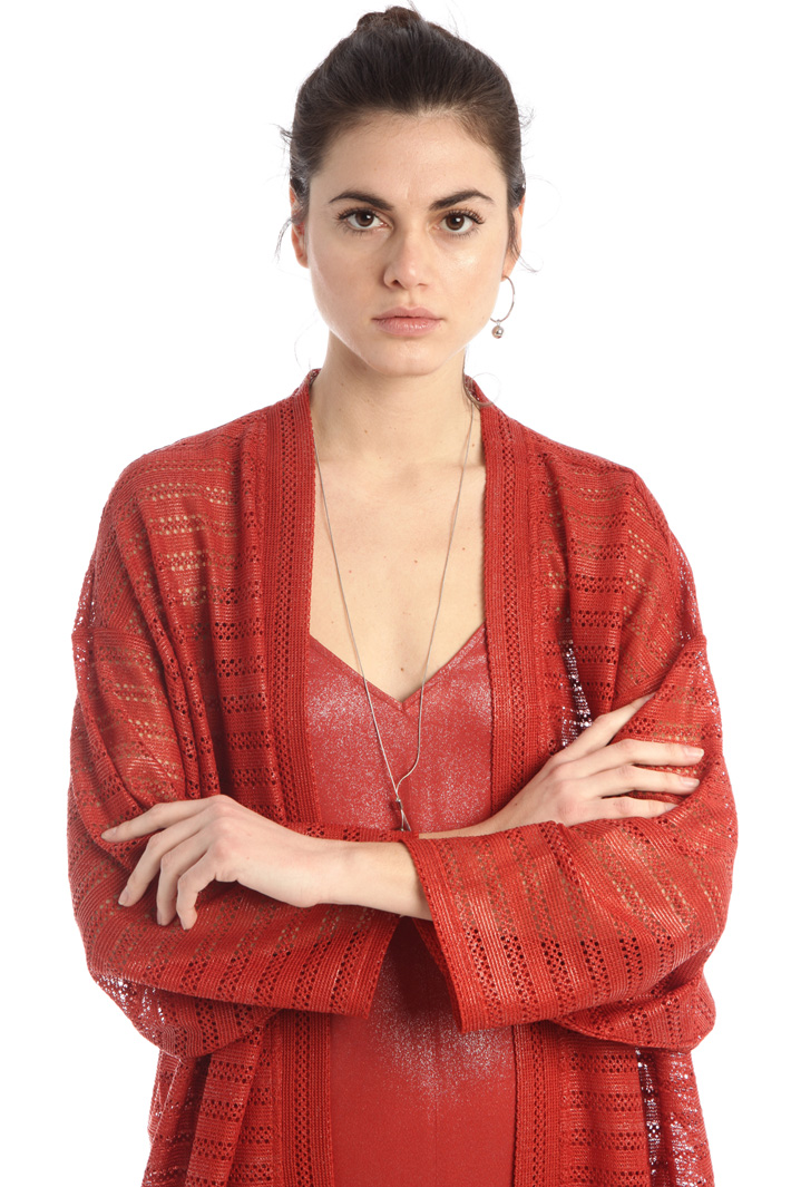 Cardigan in jersey traforato Fashion Market Cardigan in jersey traforato Fashion Market