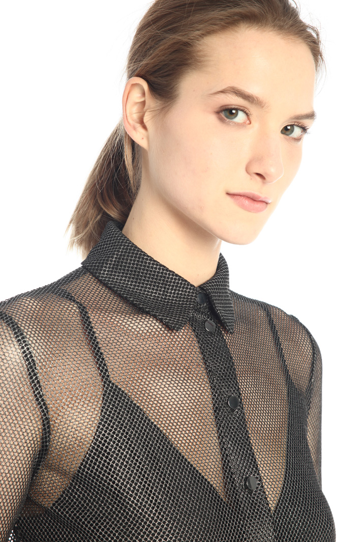 Camicia in tecno rete laminata Fashion Market Camicia in tecno rete laminata Fashion Market