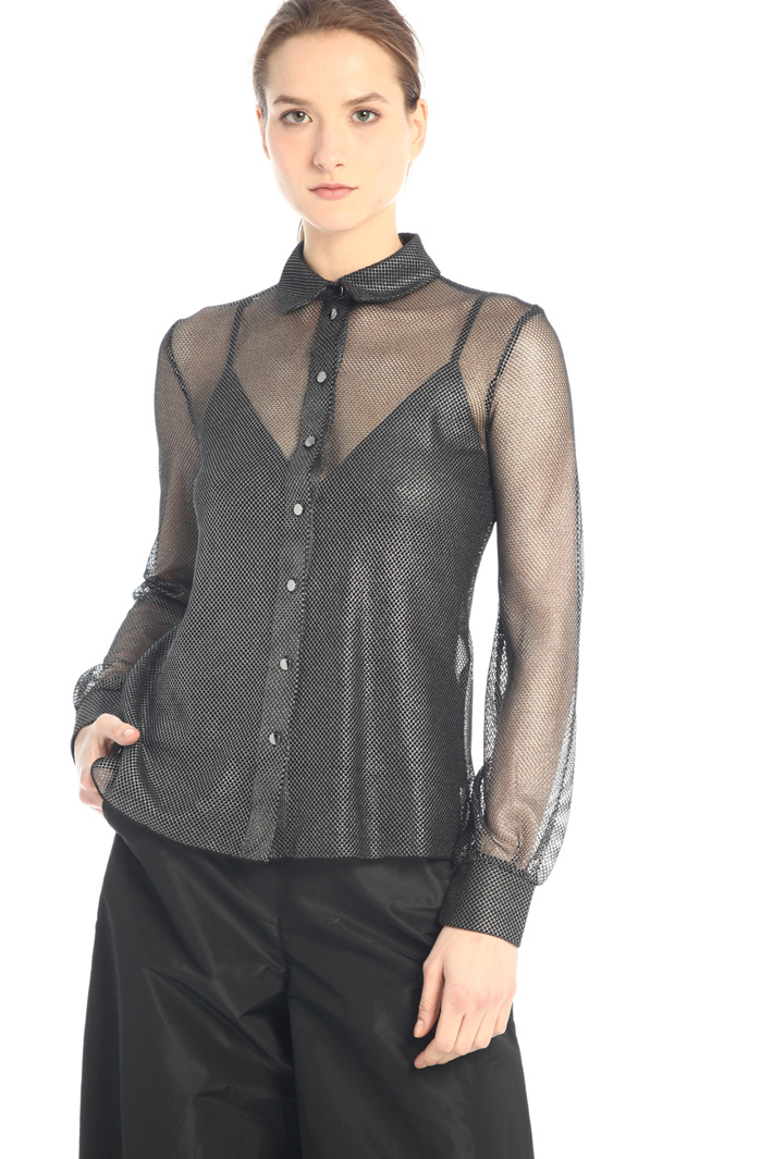 Camicia in tecno rete laminata Fashion Market Camicia in tecno rete laminata Fashion Market
