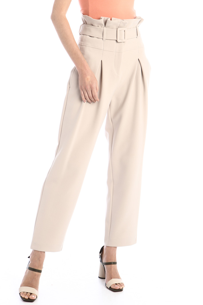 Pantaloni carrot a vita alta Fashion Market