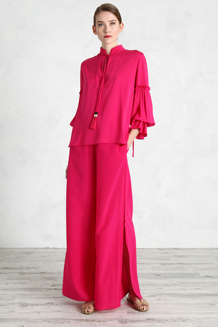 Blusa in charmeuse di seta Fashion Market