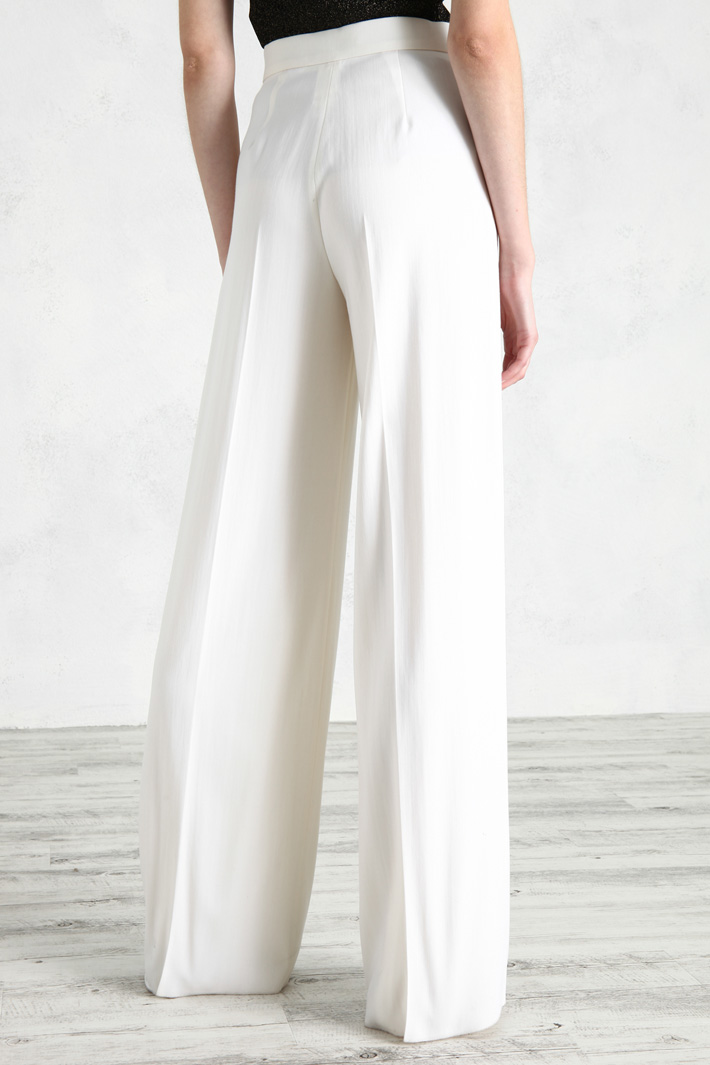 Pantaloni a palazzo in crêpe Fashion Market
