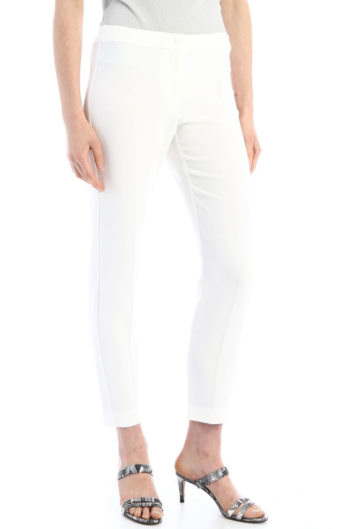 Pantaloni a sigaretta in cady Fashion Market