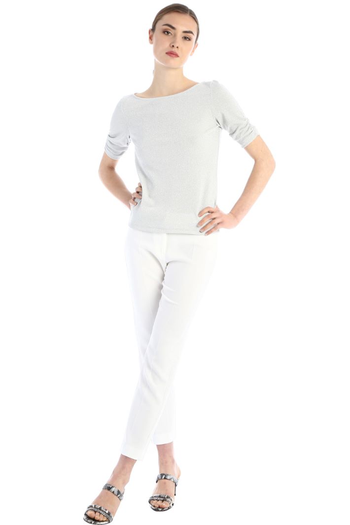 Pantaloni a sigaretta in cady Fashion Market