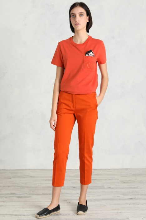 Pantaloni in raso di cotone Fashion Market