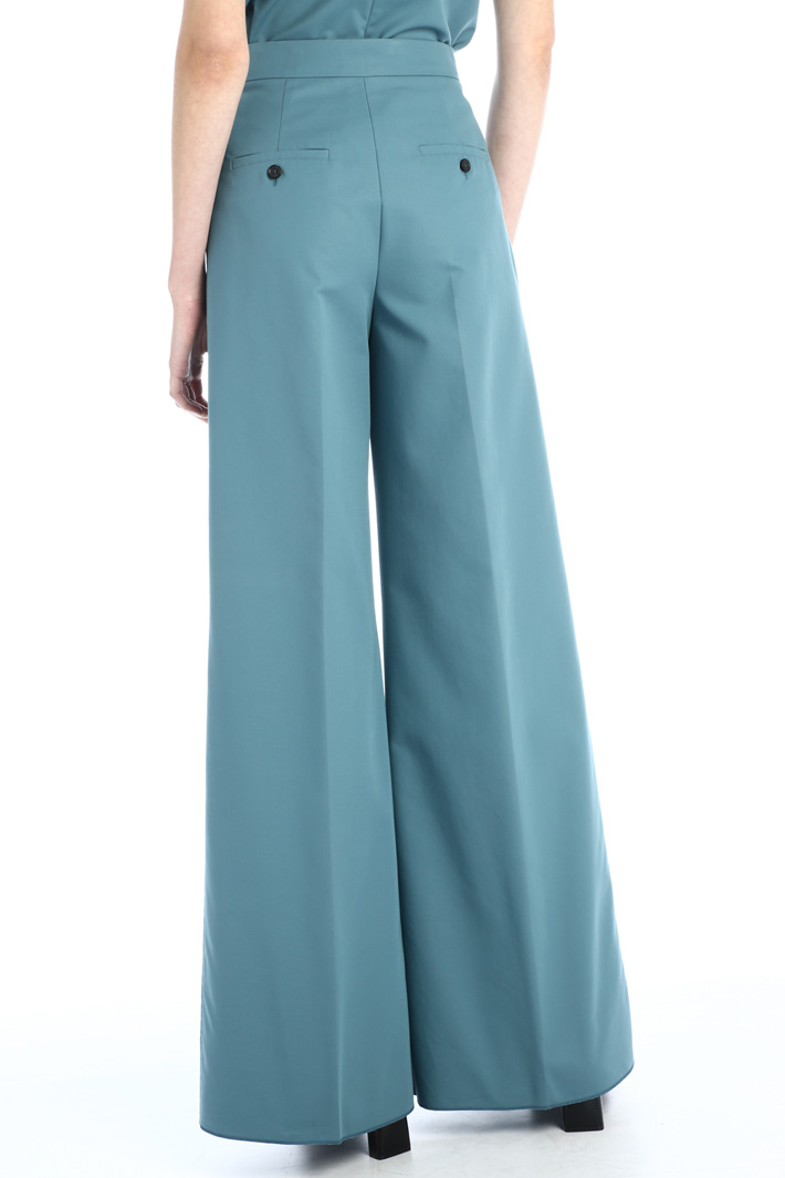 Pantaloni ampi in gabardine Fashion Market