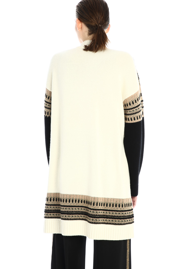 Cardigan in lana con cintura Fashion Market