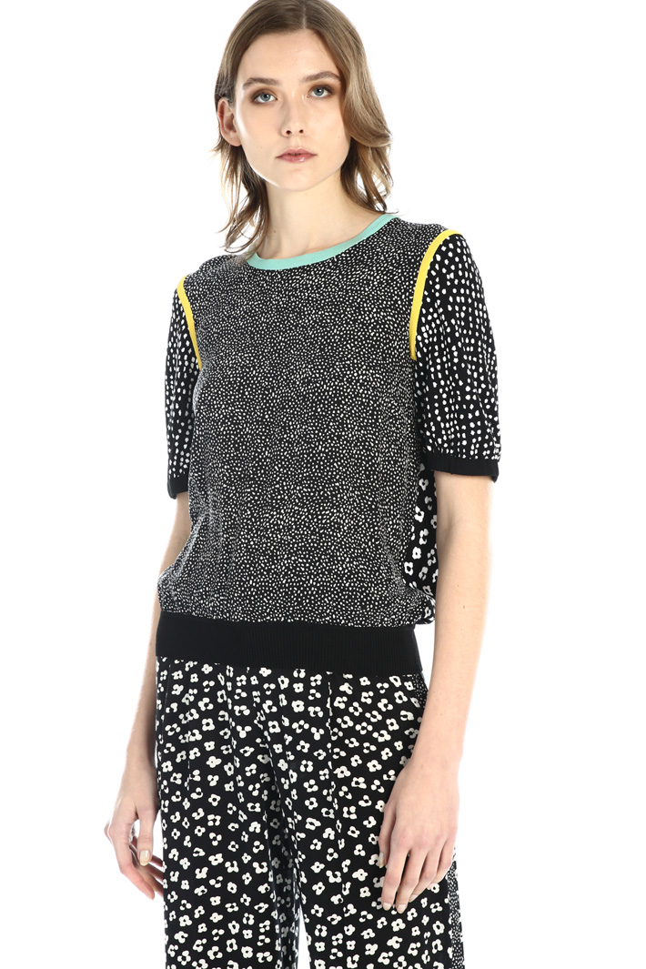 Maglia in viscosa e crêpe Fashion Market Maglia in viscosa e crêpe Fashion Market