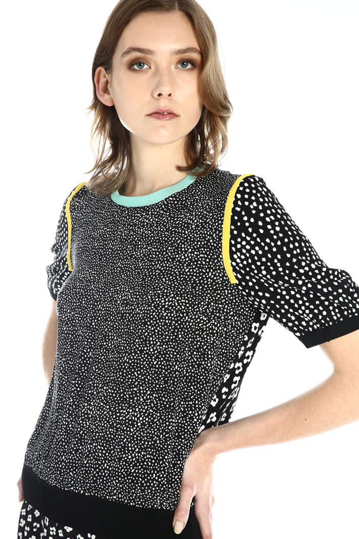 Maglia in viscosa e crêpe Fashion Market Maglia in viscosa e crêpe Fashion Market