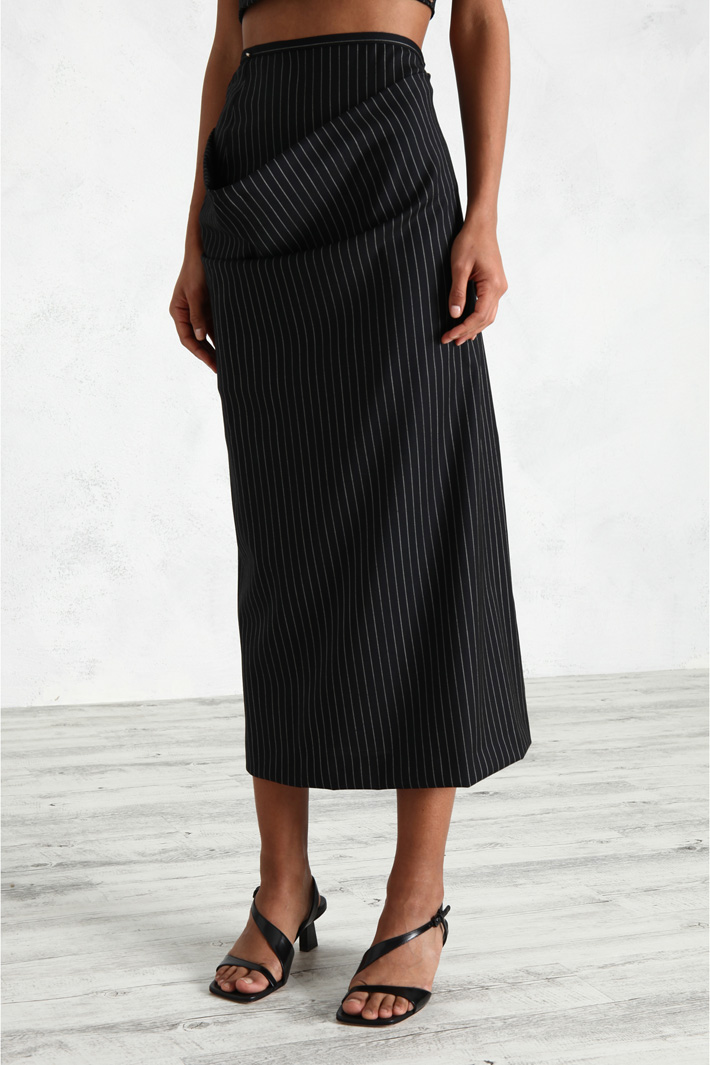 Gonna in lana con pannello Fashion Market Gonna in lana con pannello Fashion Market