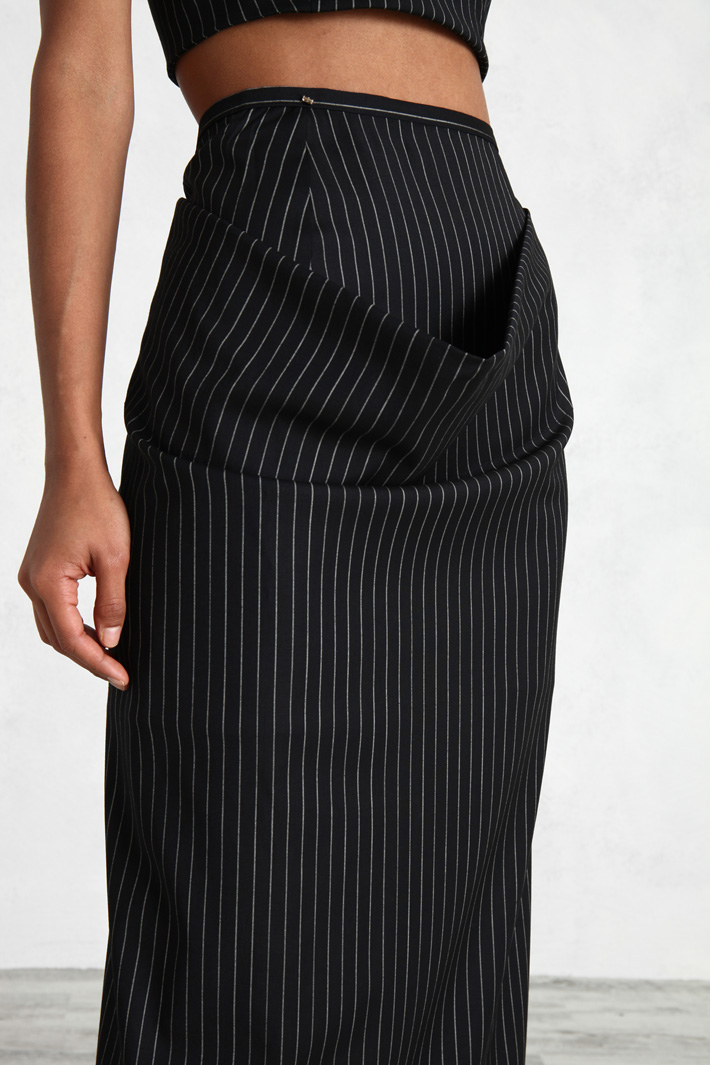 Gonna in lana con pannello Fashion Market Gonna in lana con pannello Fashion Market