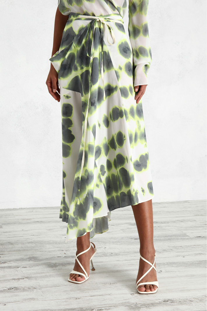 Gonna fluida in crêpe Fashion Market