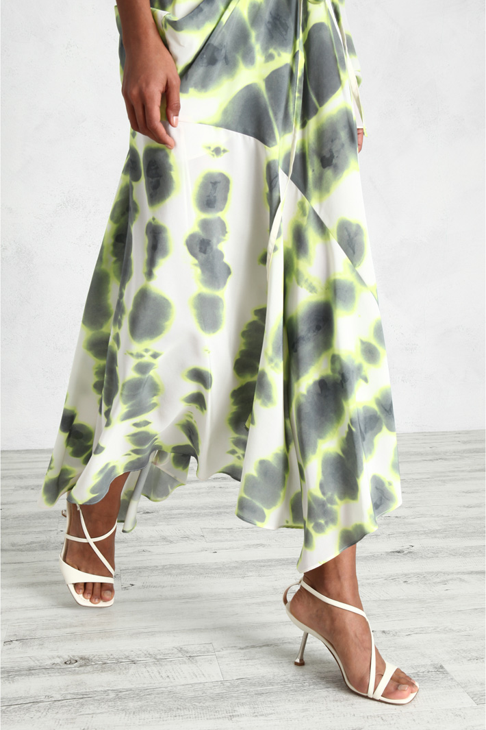 Gonna fluida in crêpe Fashion Market