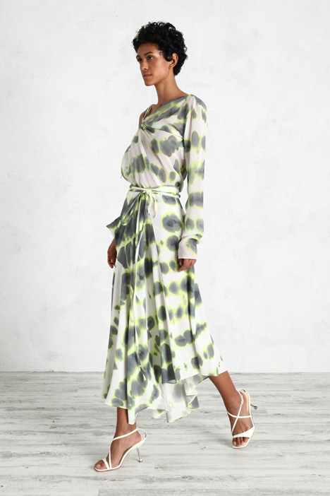 Gonna fluida in crêpe Fashion Market