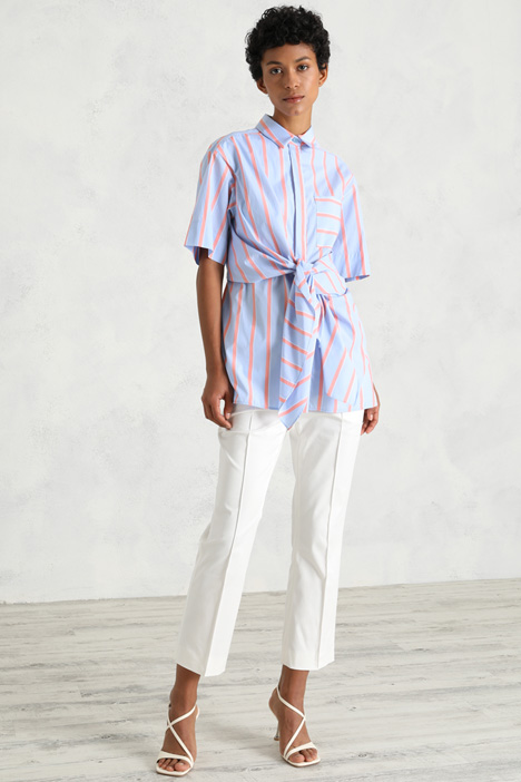 Camicia in popeline con fiocco Fashion Market