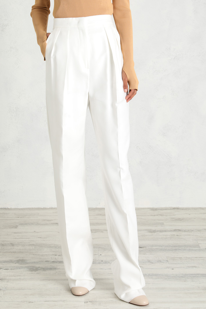 Pantalone morbido con pieghe Fashion Market