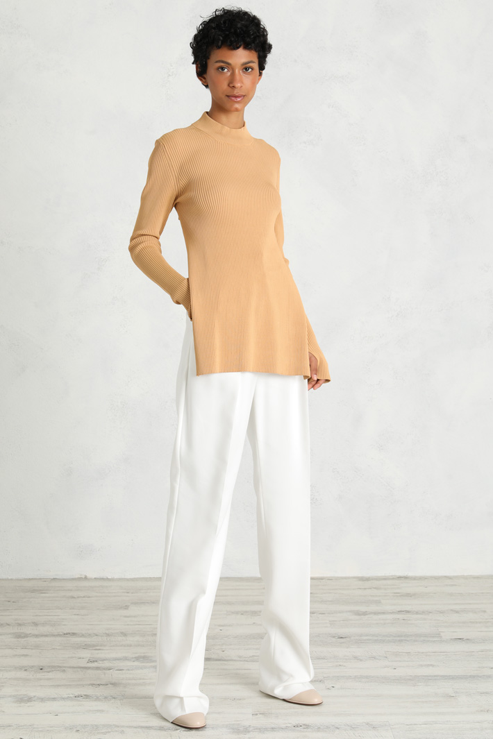 Pantalone morbido con pieghe Fashion Market