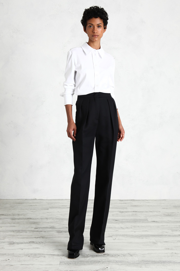 Pantalone morbido con pieghe Fashion Market